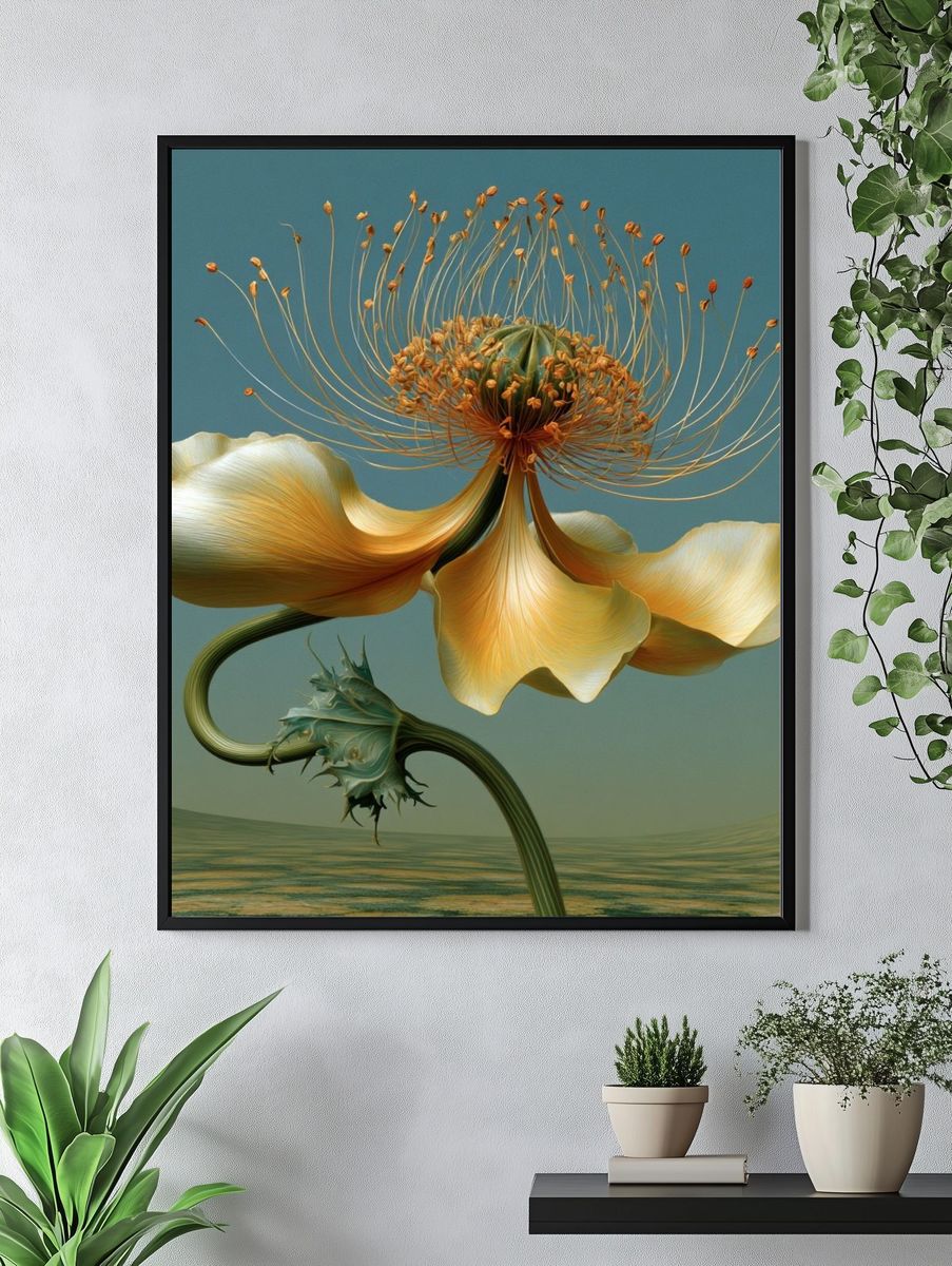 Surreal Bloom Fine-Art Poster. — room view 4