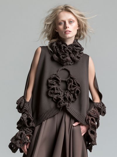 Avant-Garde Fashion Portrait Poster. poster