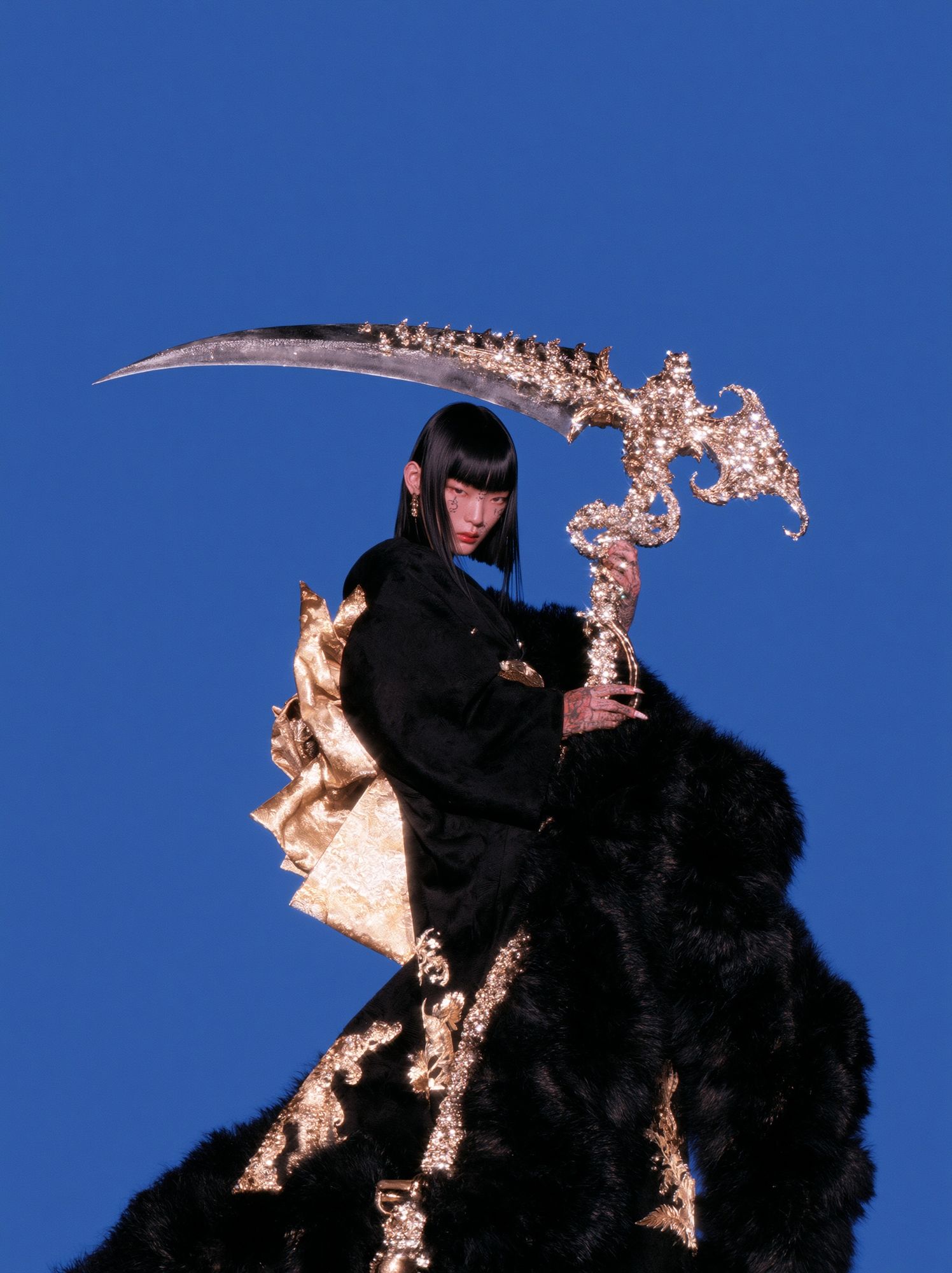Avant-Garde Fashion Portrait Poster. poster detail
