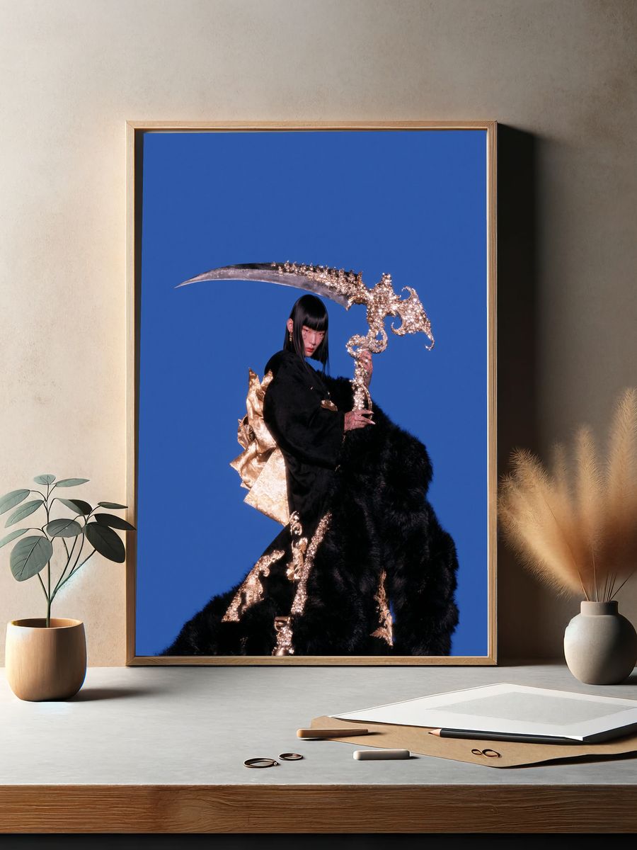 Avant-Garde Fashion Portrait Poster. — room view 2