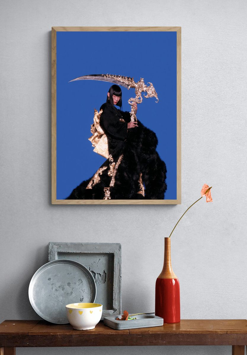 Avant-Garde Fashion Portrait Poster. — room view 3