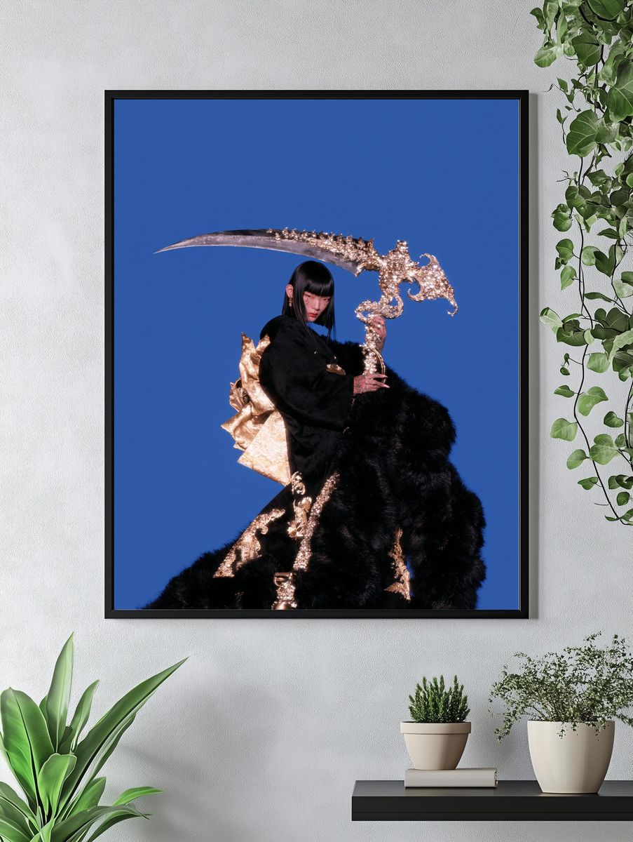 Avant-Garde Fashion Portrait Poster. — room view 4