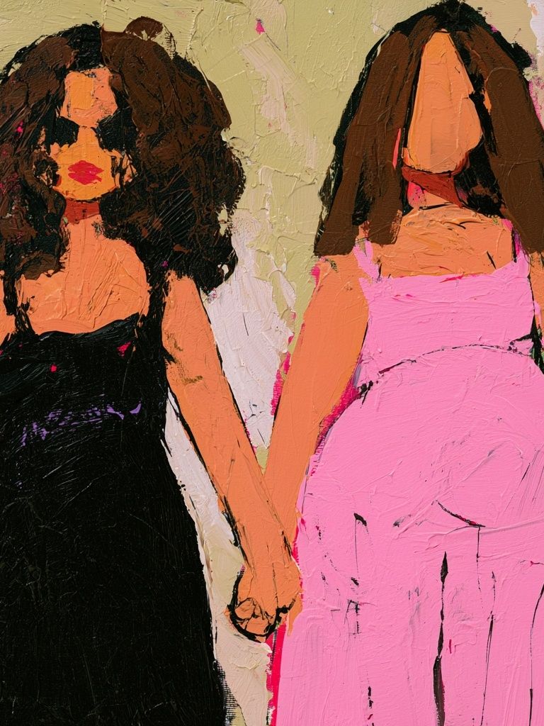 Fashion Figures Contemporary Print. poster — fashion art