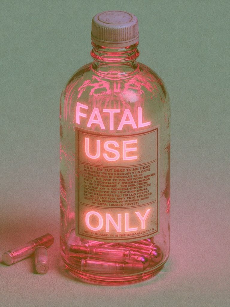 Fatal Use Only Neon Print. poster detail