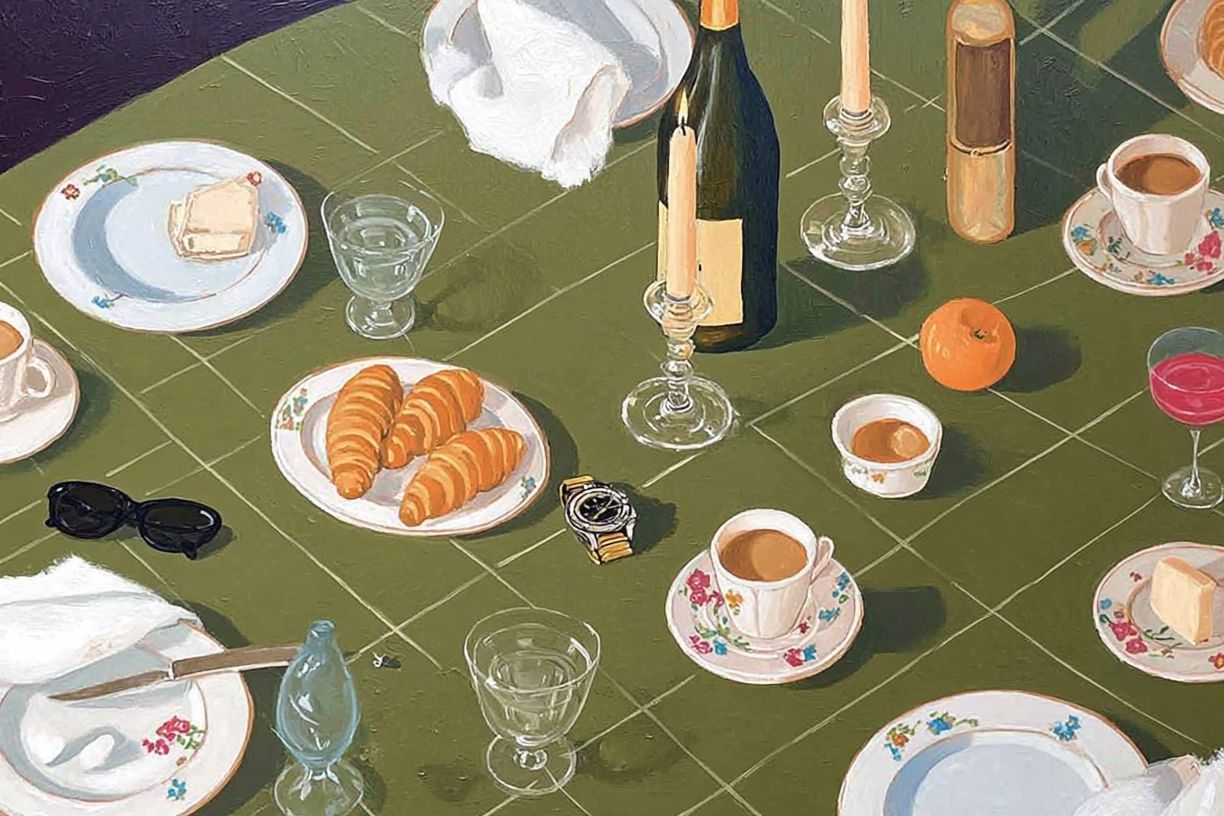 Elegant Table Still Life Poster. poster — fine-art art