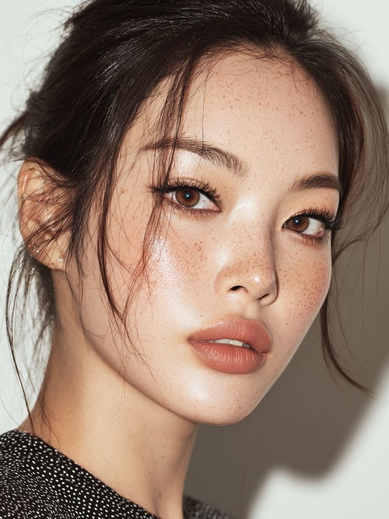 Freckled Beauty Portrait Poster. poster — photography art