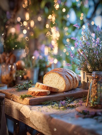 Freshly Baked Bread — Food Photography Print. poster print