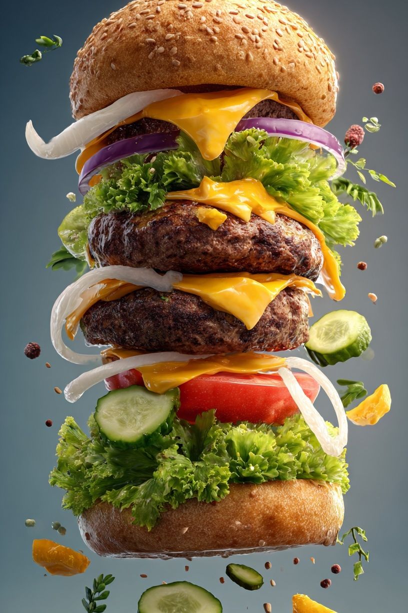 Gourmet Burger — Food Print. poster detail