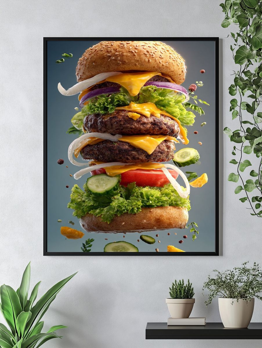 Gourmet Burger — Food Print. — room view 4