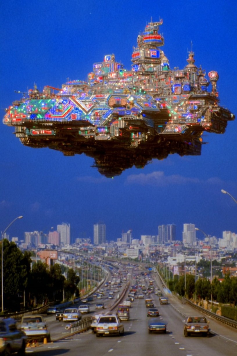 Futuristic Cityscape — Sci-Fi Print. poster detail
