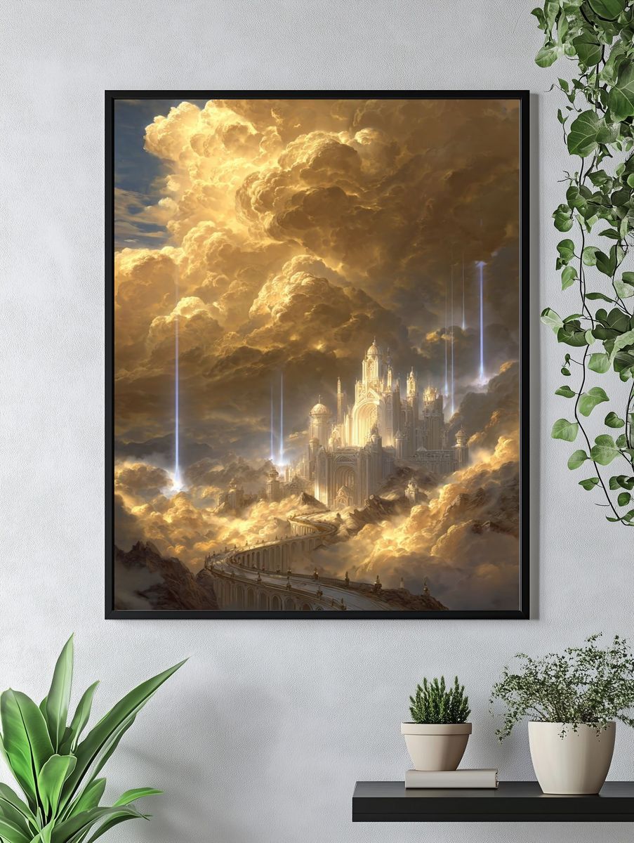 Celestial Castle — Fantasy Print. — room view 4