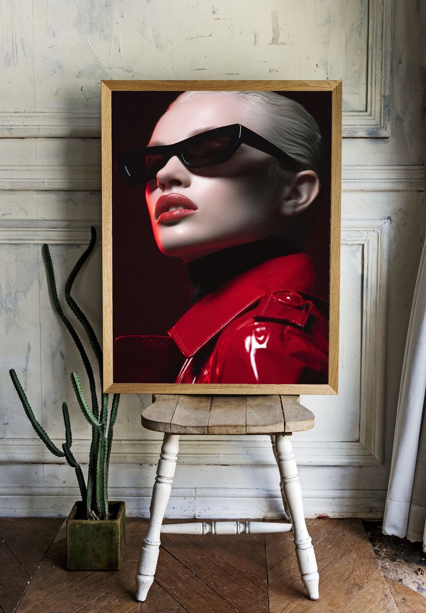 Bold Fashion Portrait — Photography Print. — room view 1