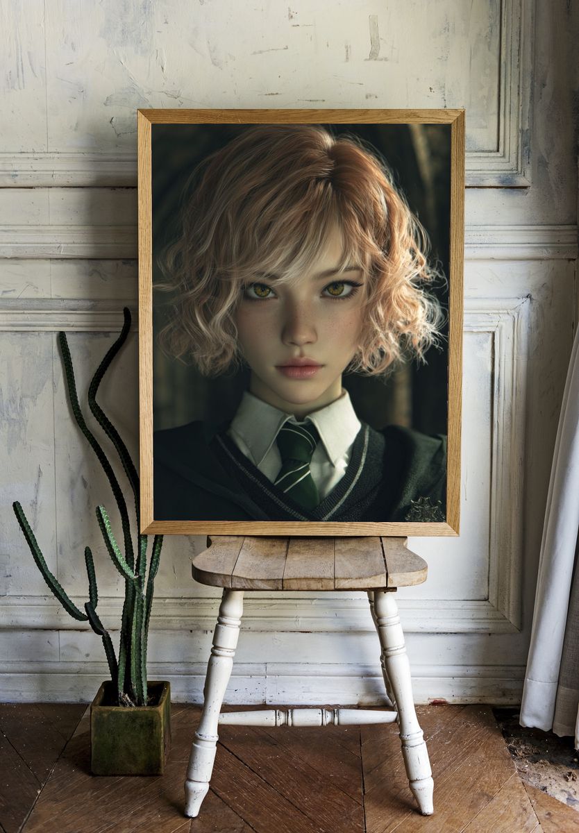 Fantasy Character Portrait — Digital Art Print room preview