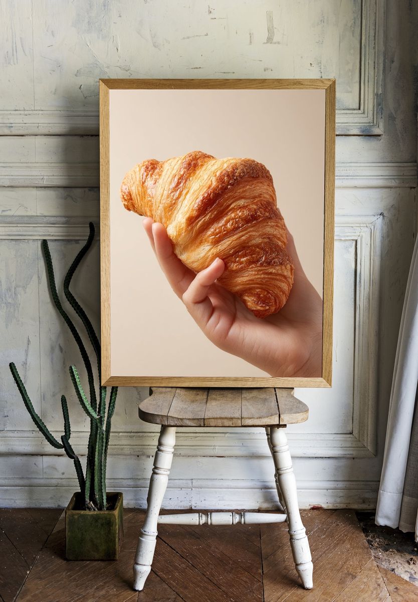 Fresh Croissant — Food Print room preview