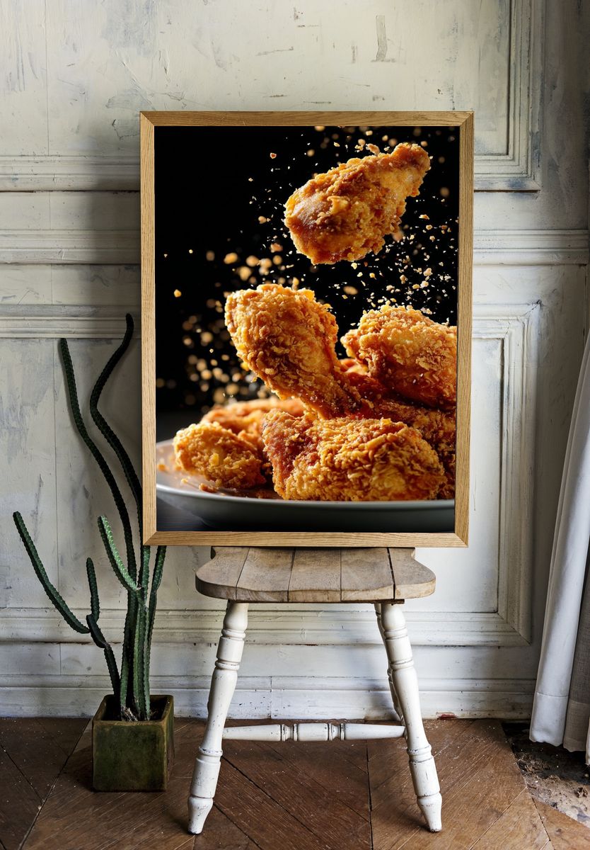 Fried Chicken — Food Print. — room view 1