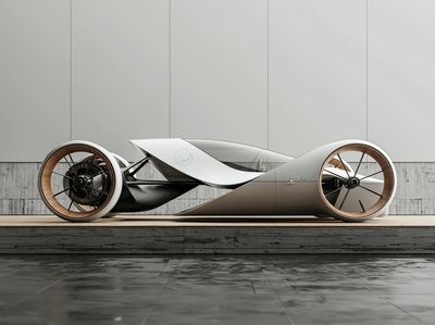 Futuristic Concept Car Photography Poster.