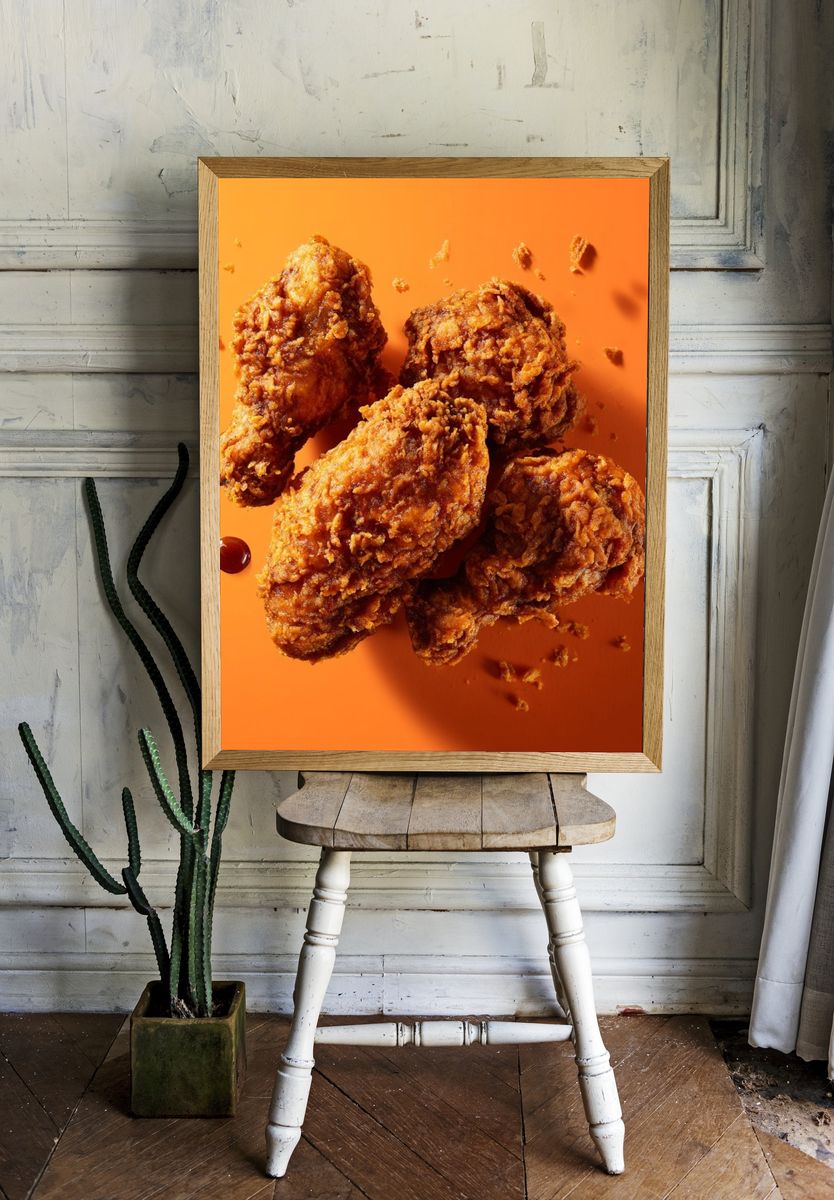 Fried Chicken — Food Photography Print room preview