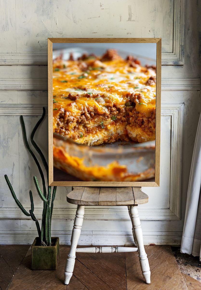 Delicious Cheesy Lasagna Poster room preview