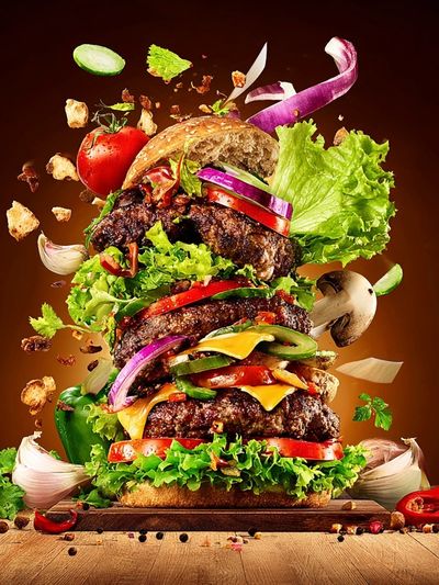 Gourmet Burger Food-Drink Poster.