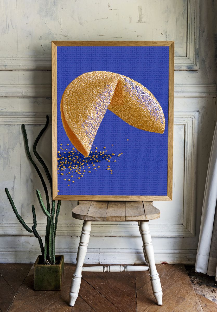 Golden Fortune Cookie Poster. — room view 1