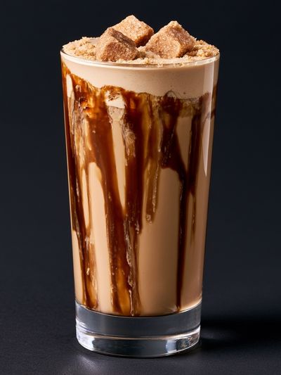 Caramel Iced Coffee Photography Poster. poster
