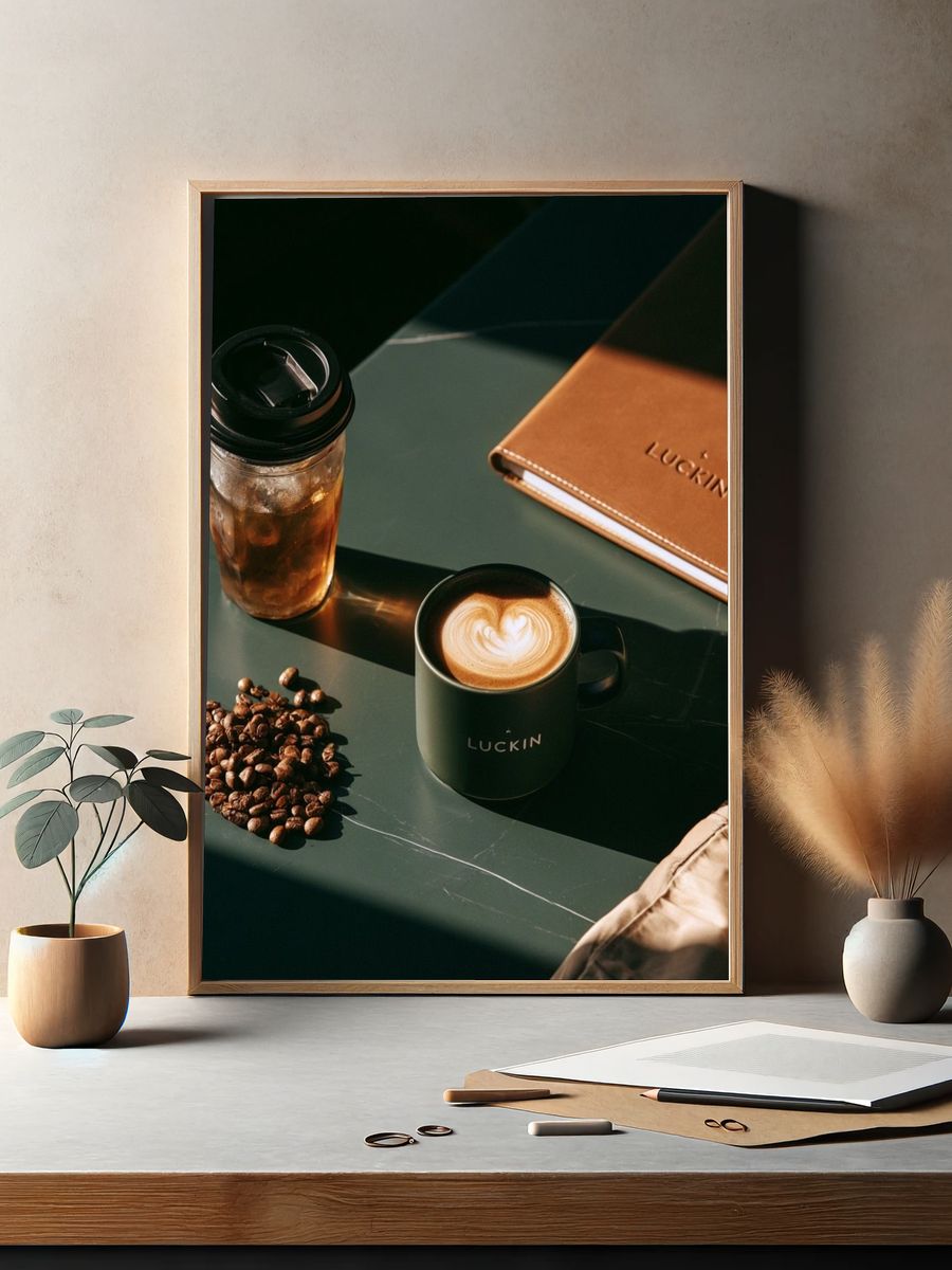 Coffee Still Life Photography Poster. — room view 2