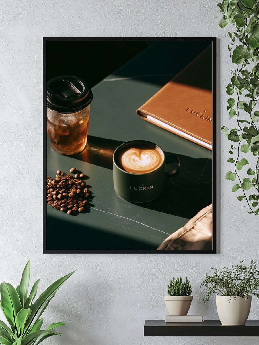 Coffee Still Life Photography Poster. — room view 4