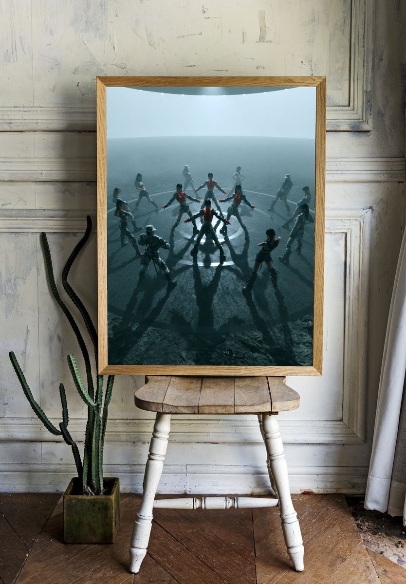 Futuristic Dance Circle Poster. — room view 1