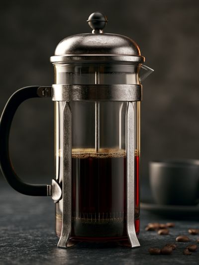 French Press Coffee Still Life Poster. poster