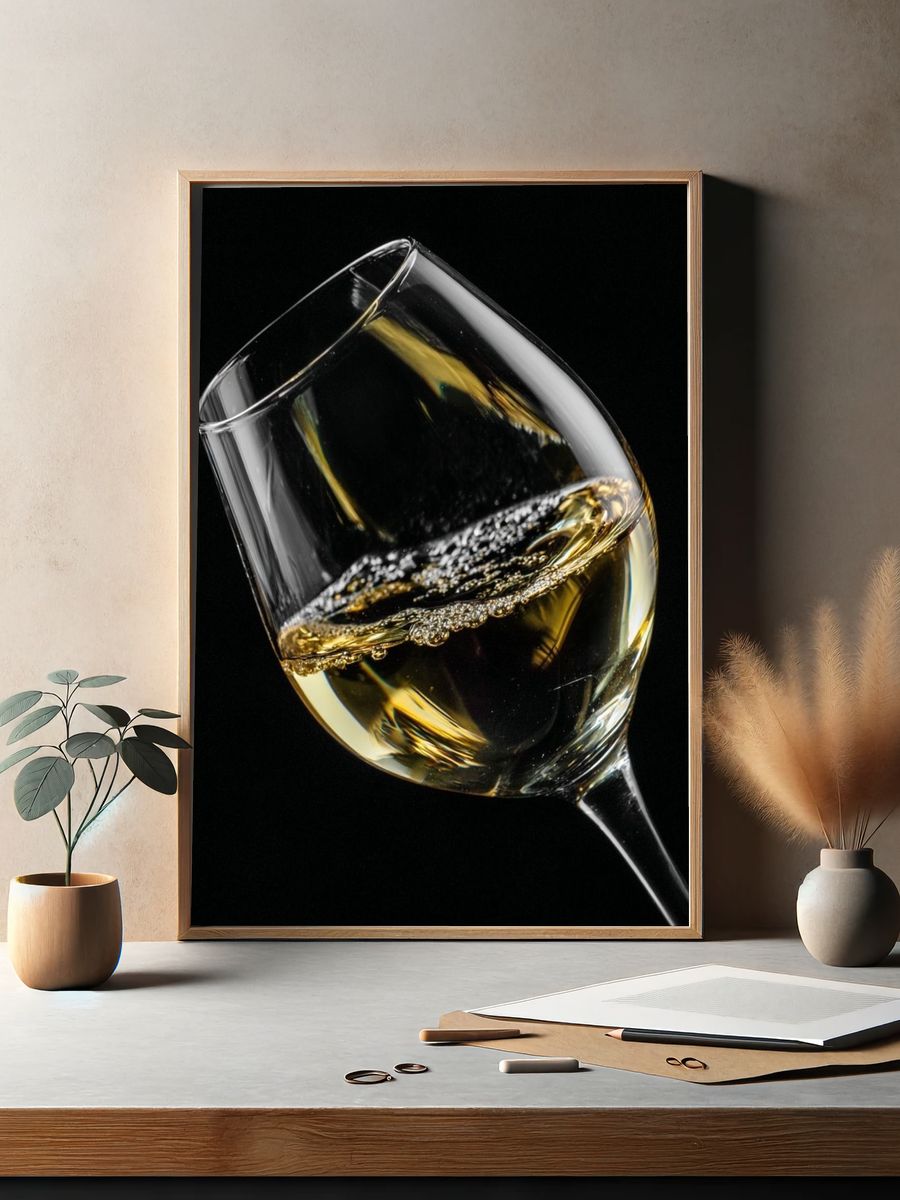 Champagne Glass — Photography Print. — room view 2