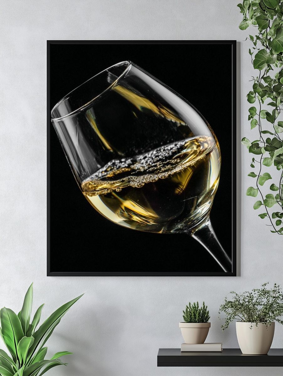 Champagne Glass — Photography Print. — room view 4