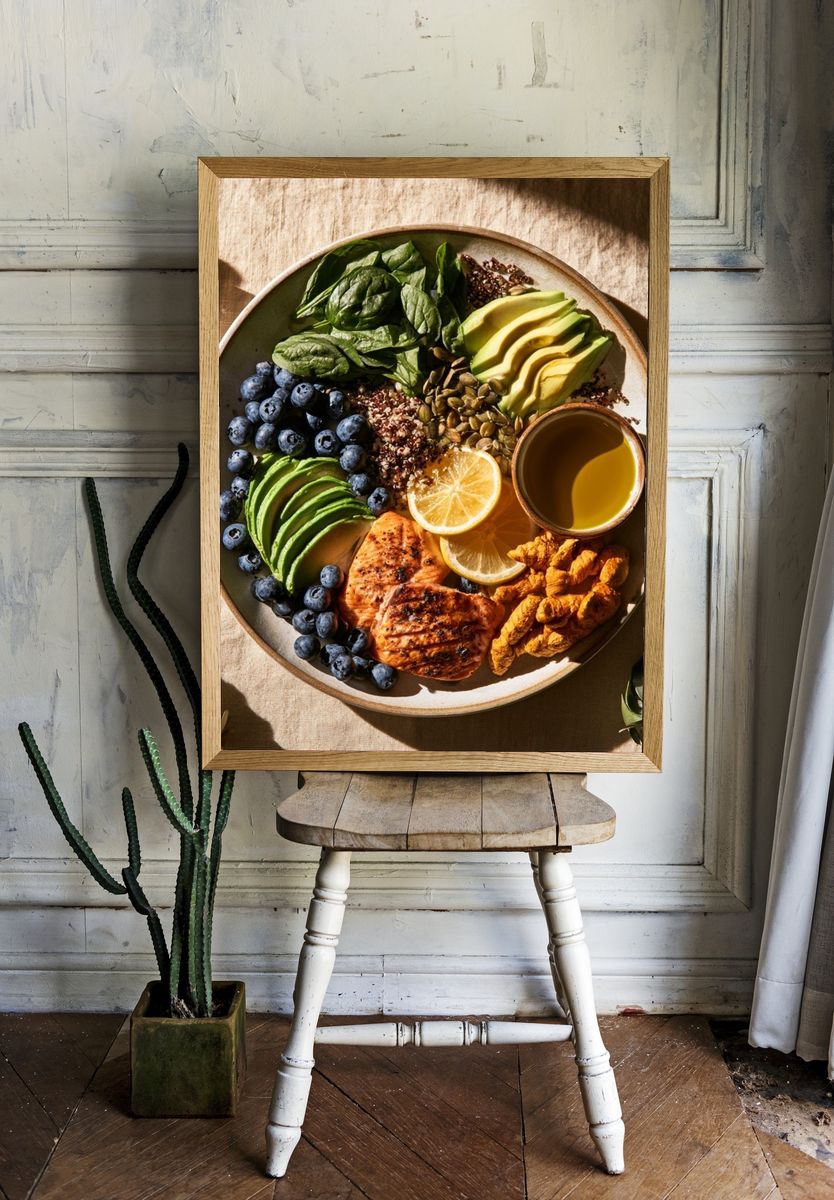 Healthy Bowl Food Photography Poster. — room view 1