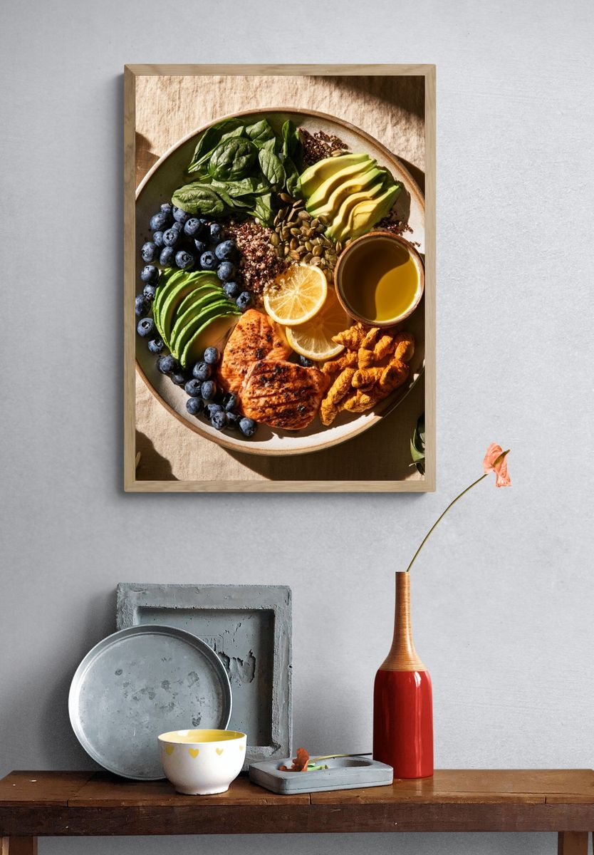 Healthy Bowl Food Photography Poster. — room view 3