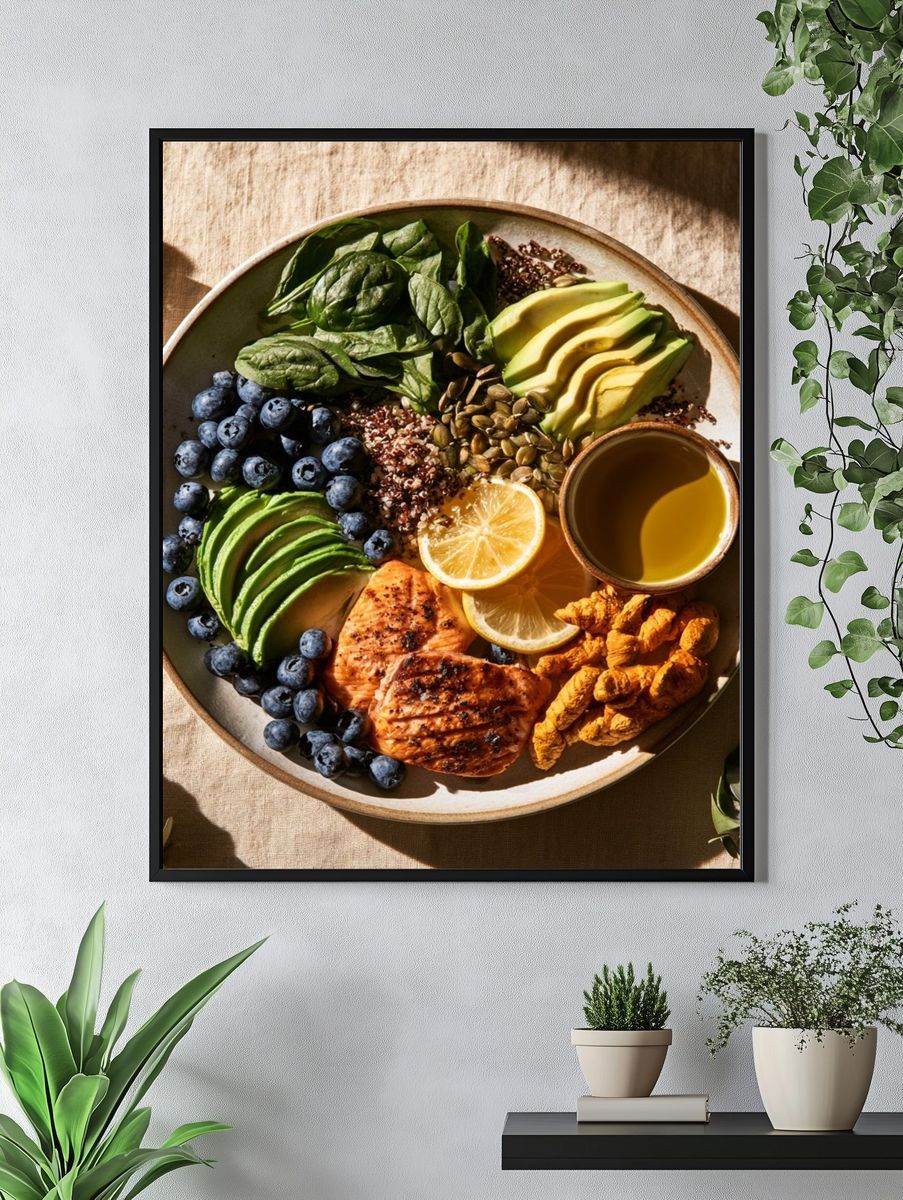 Healthy Bowl Food Photography Poster. — room view 4