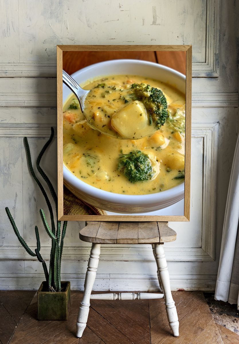 Creamy Broccoli Soup Poster. — room view 1