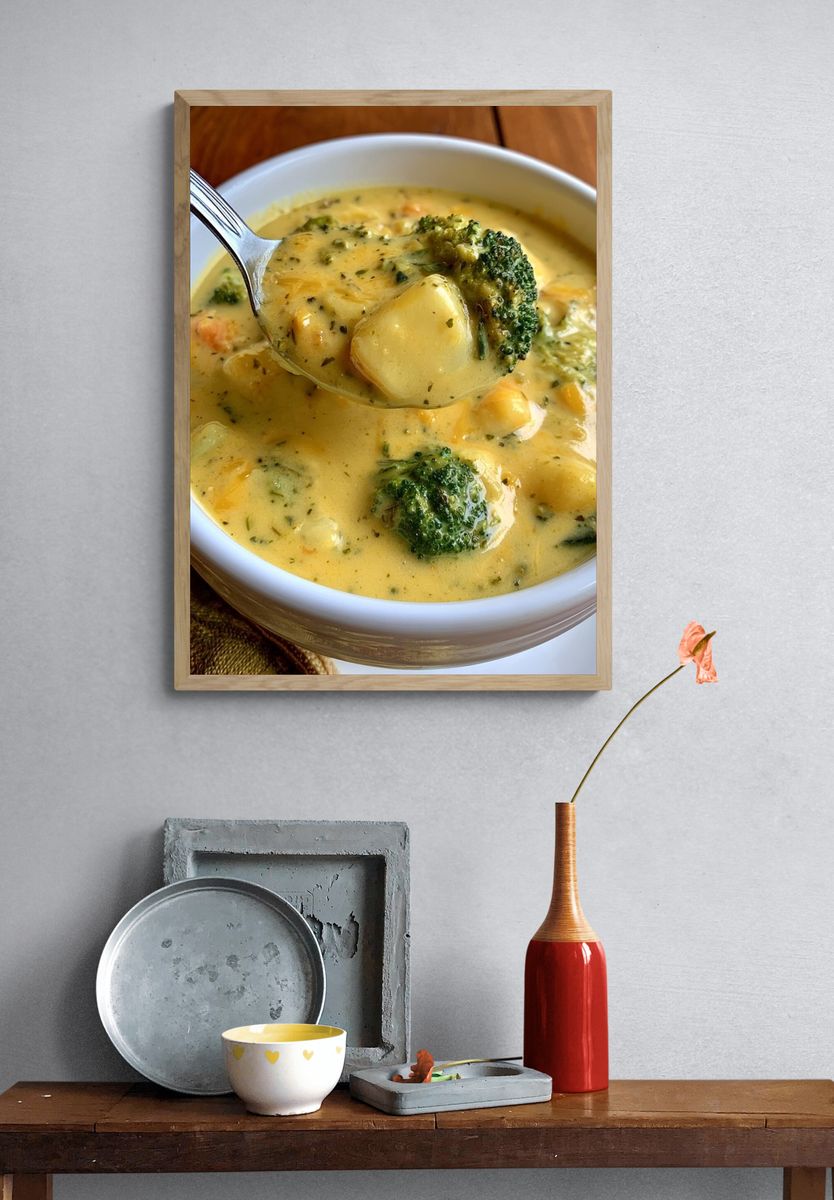 Creamy Broccoli Soup Poster. — room view 3