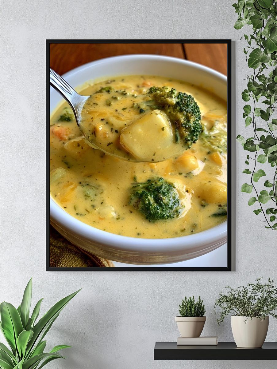 Creamy Broccoli Soup Poster. — room view 4