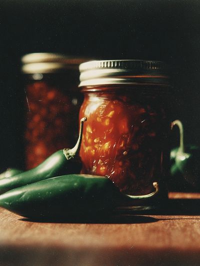 Jalapeño Jar Still Life Poster. poster print