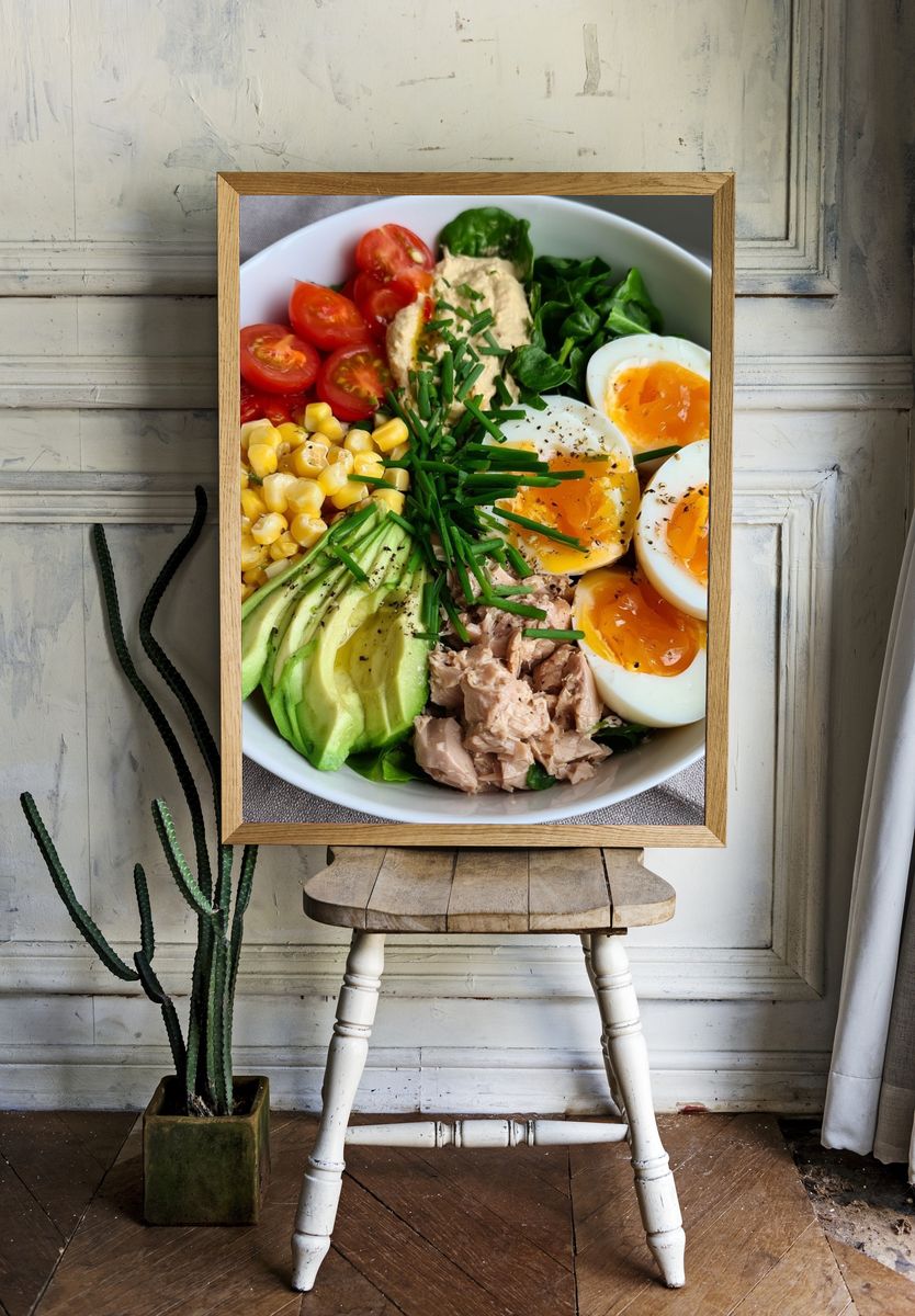 Healthy Salad Bowl Food-Drink Poster. — room view 1