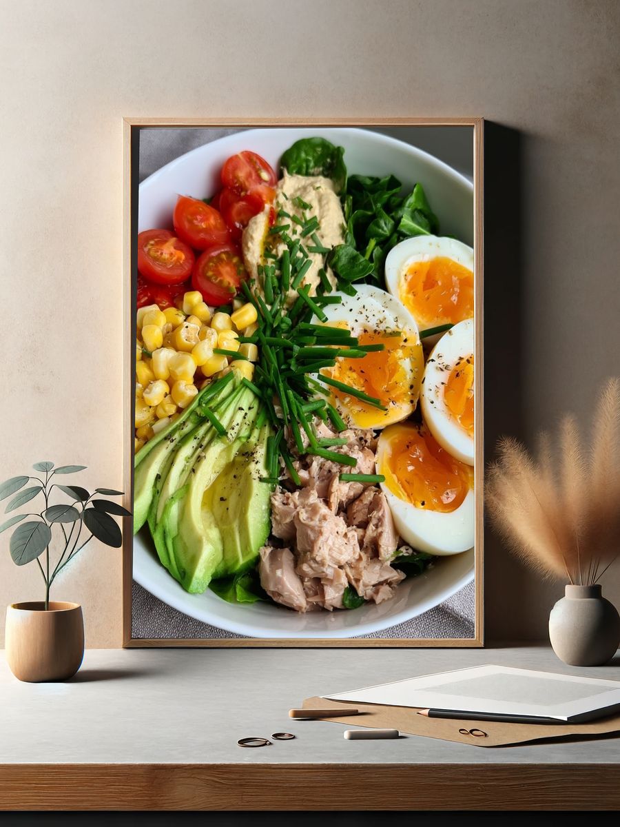 Healthy Salad Bowl Food-Drink Poster. — room view 2