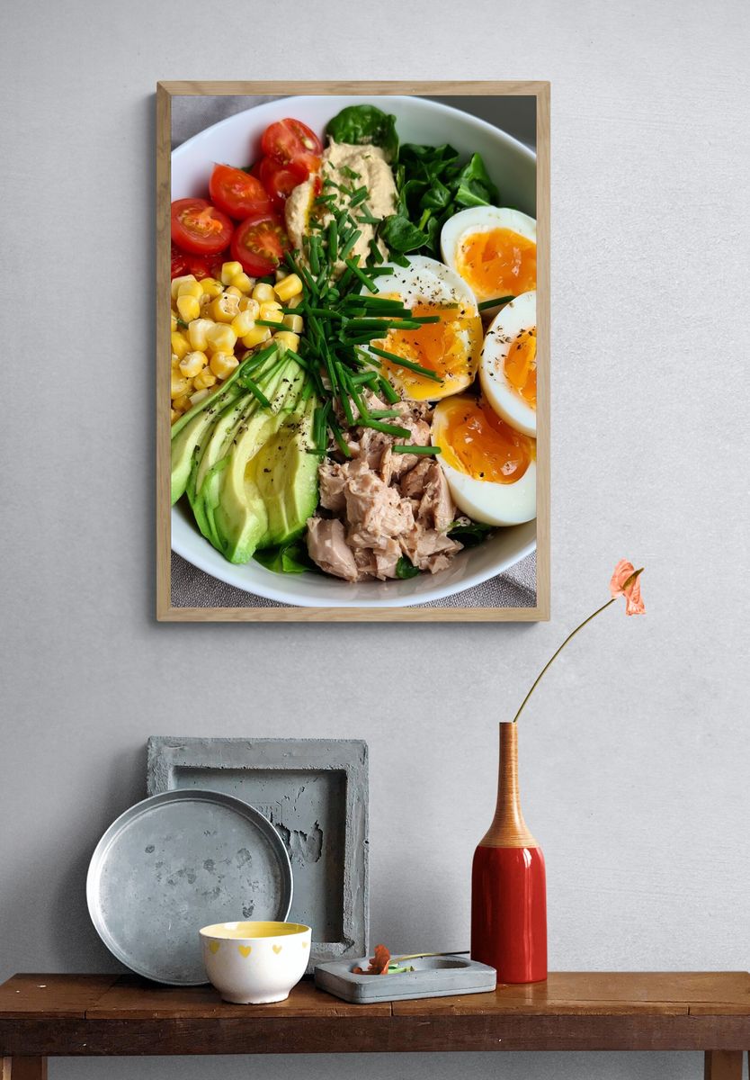 Healthy Salad Bowl Food-Drink Poster. — room view 3