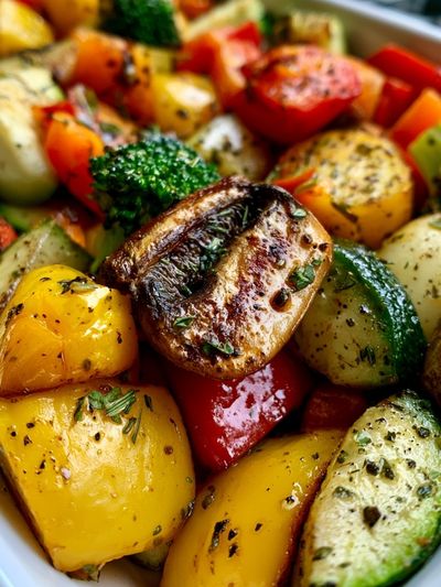 Roasted Vegetables Food-Drink Poster.