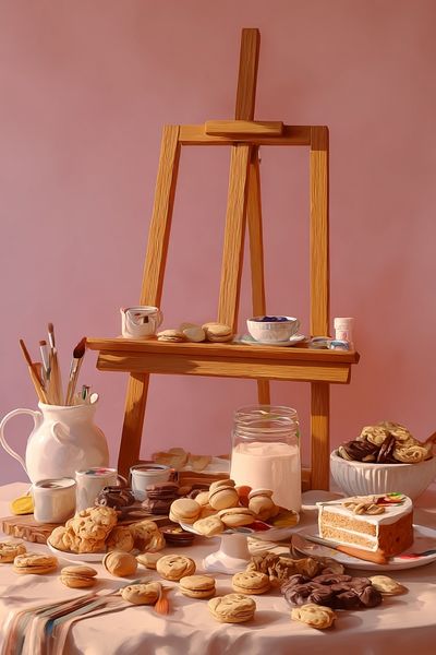 Still Life Dessert Studio Poster. poster print