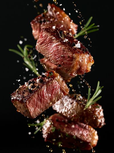 Gourmet Steak Splash Poster.