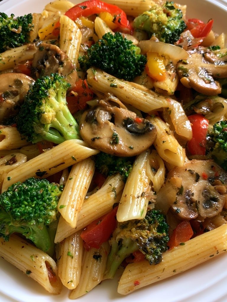 Vegetable Pasta Bowl Food-Drink Print. poster detail