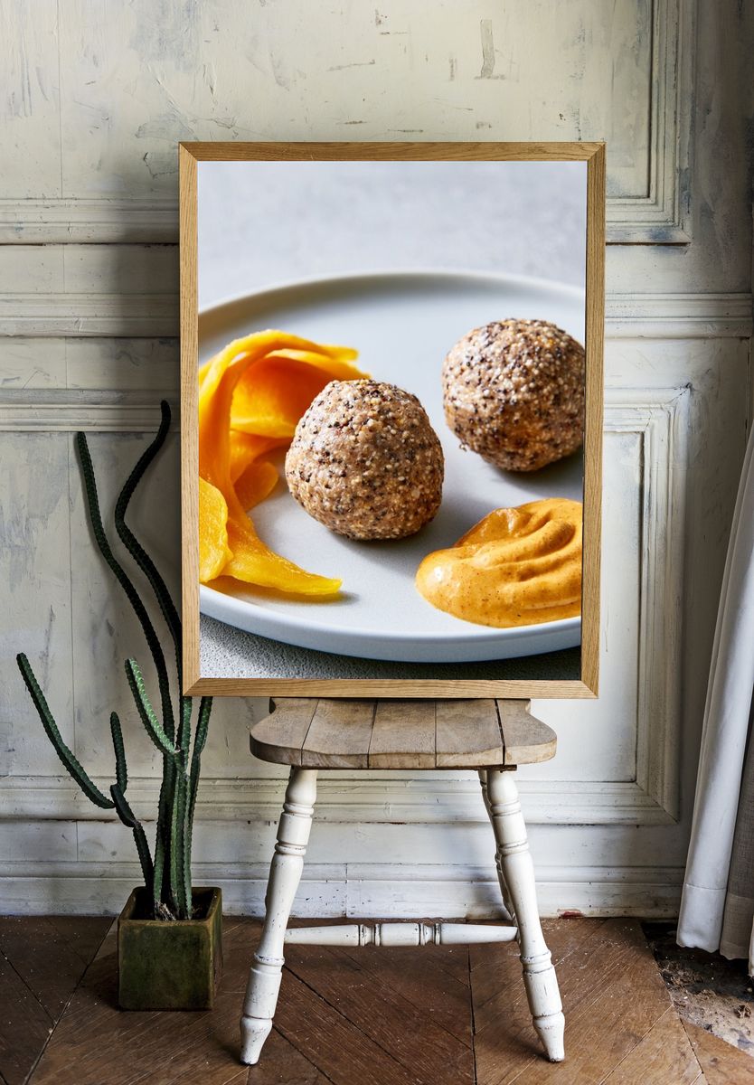 Gourmet Plated Food Photography Poster. — room view 1