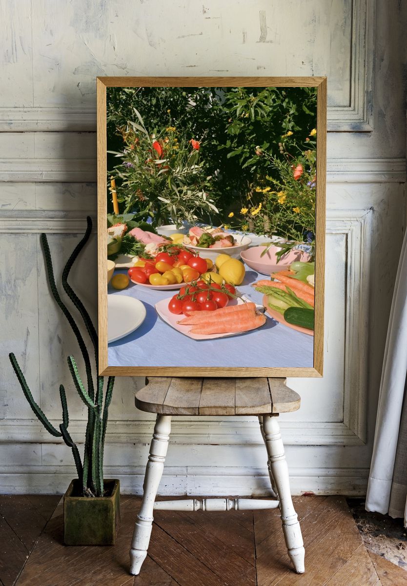 Garden Table Still Life Poster. — room view 1