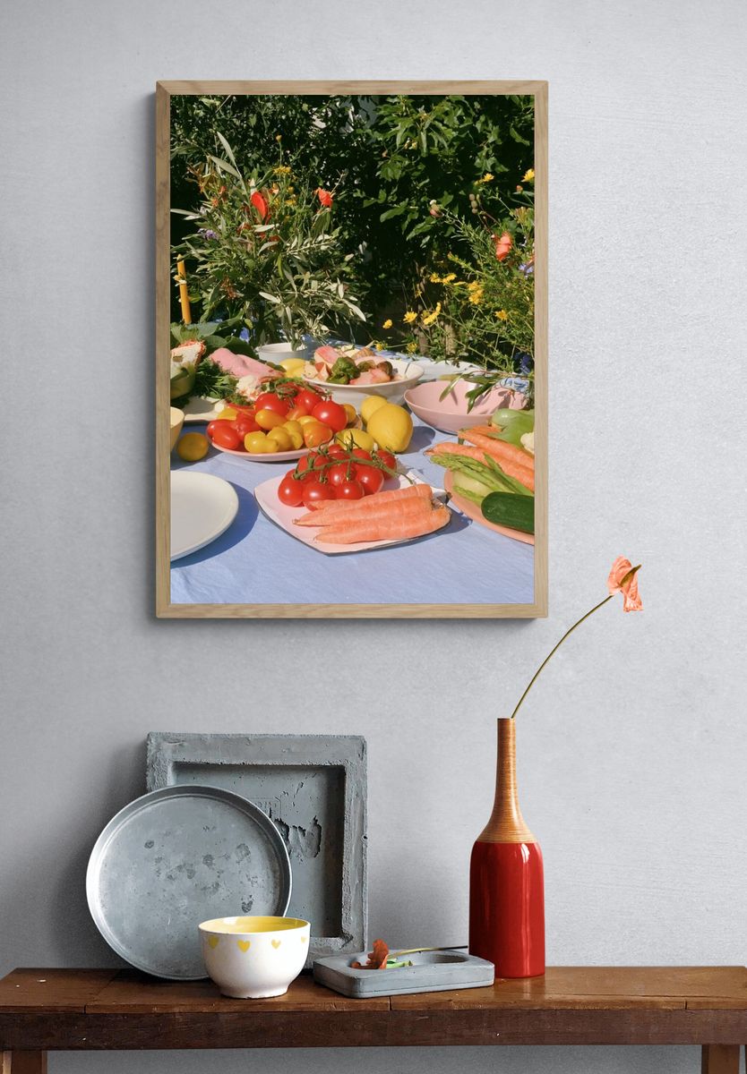 Garden Table Still Life Poster. — room view 3