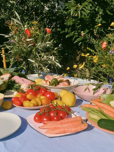 Garden Table Still Life Poster.