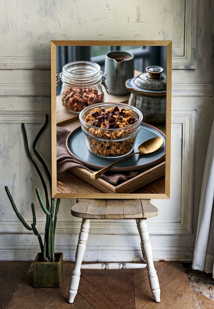 Artisan Granola Still Life Print. room preview